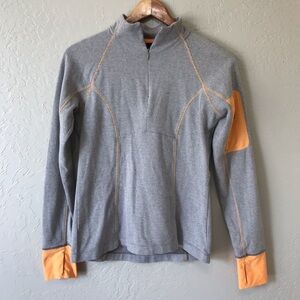 Mondetta Gray 1/4 Zip Pull Over Running Top